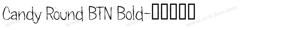 Candy Round BTN Bold字体转换